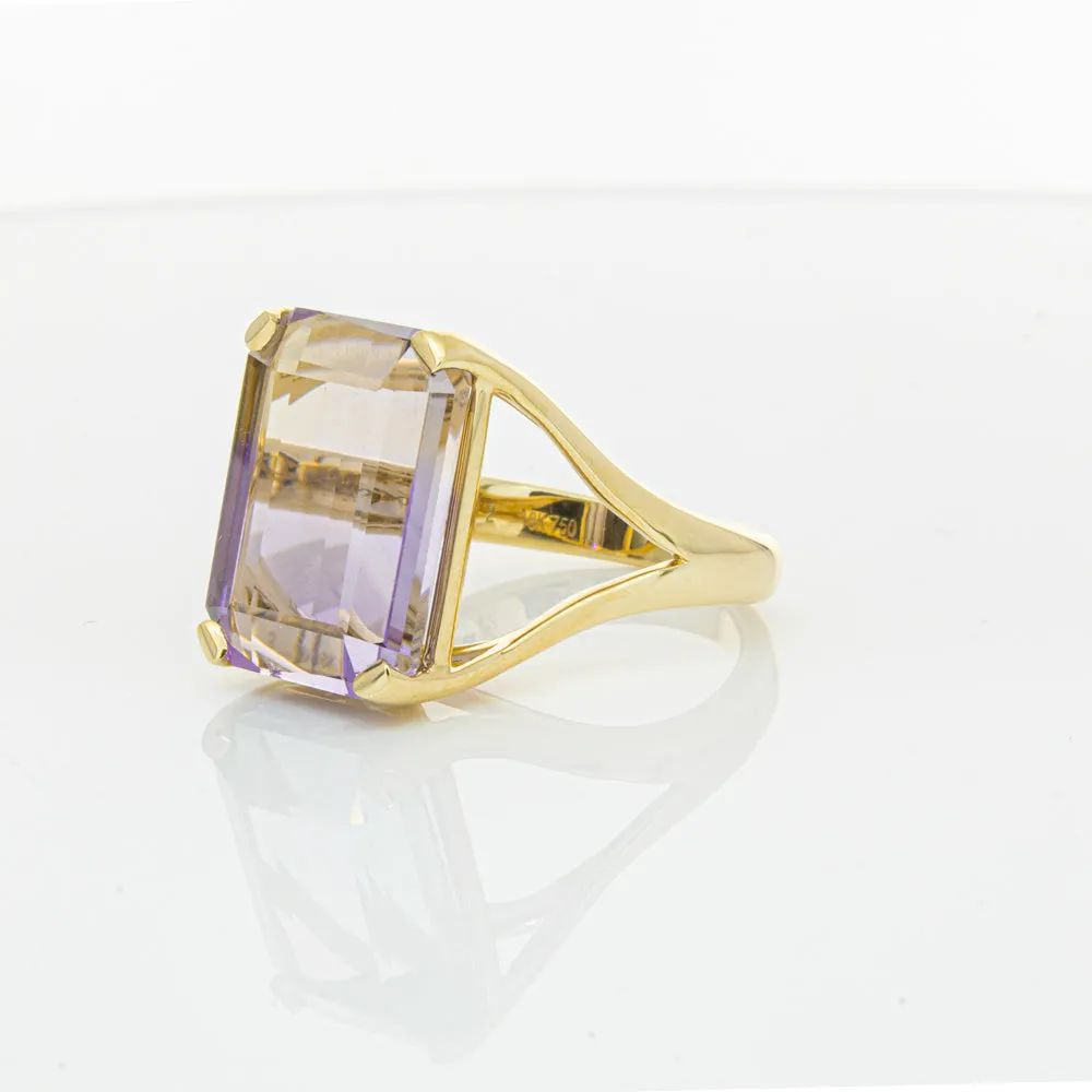 18ct Yellow Gold 11.61ct Ametrine Verona Ring