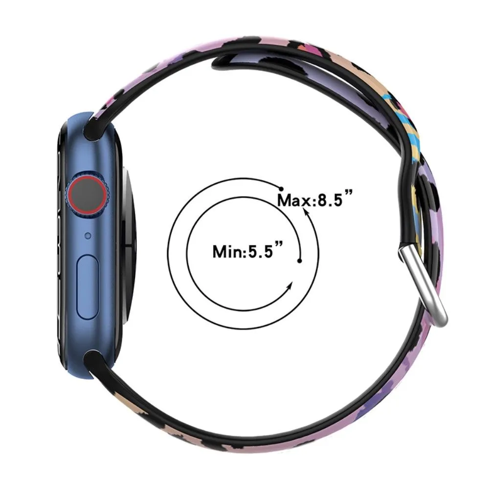 Apple Watch (41mm) multi-color silicone watch strap - Morandi Blue
