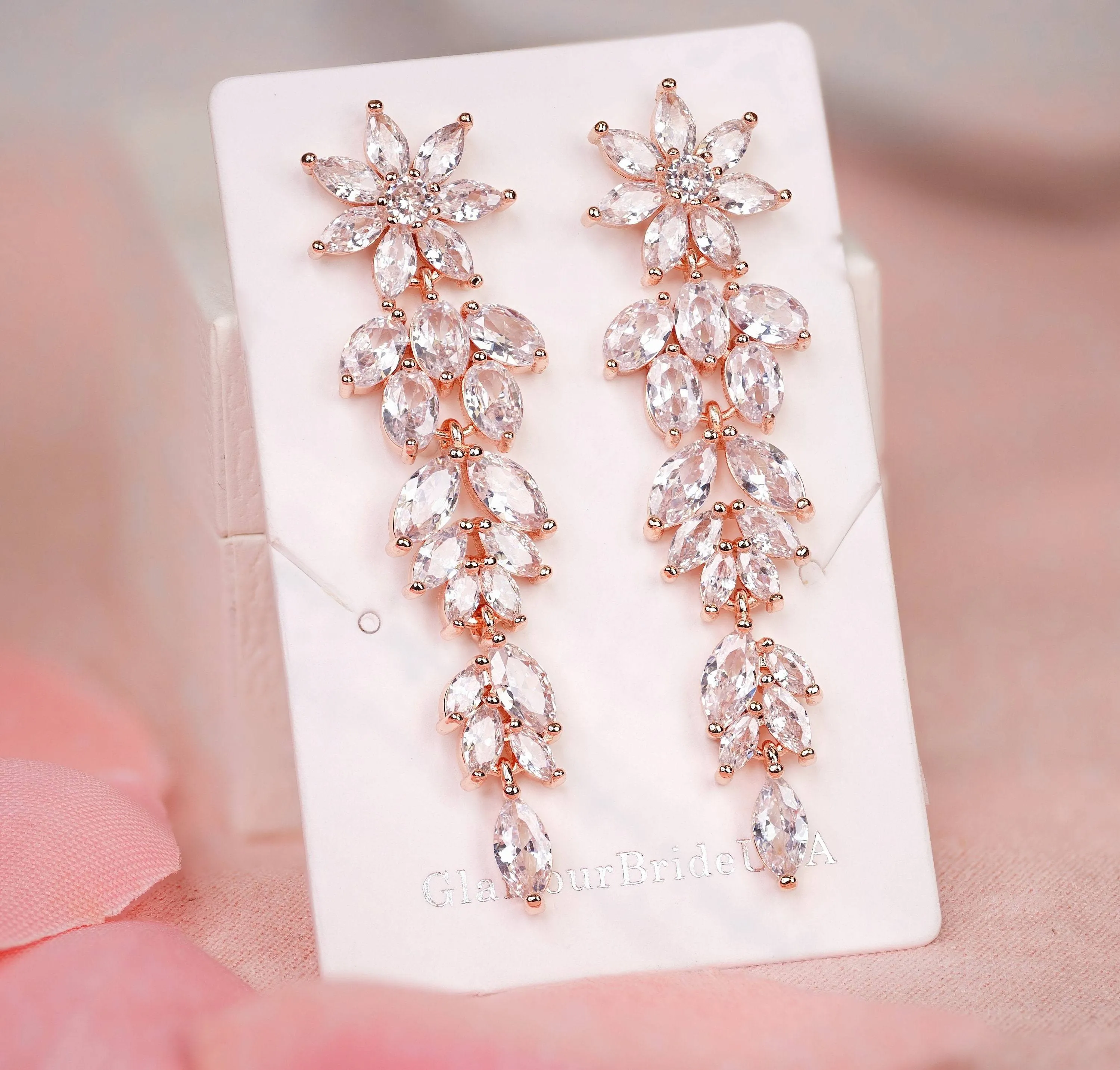 Bridal Crystal Necklace Set - Kimberly