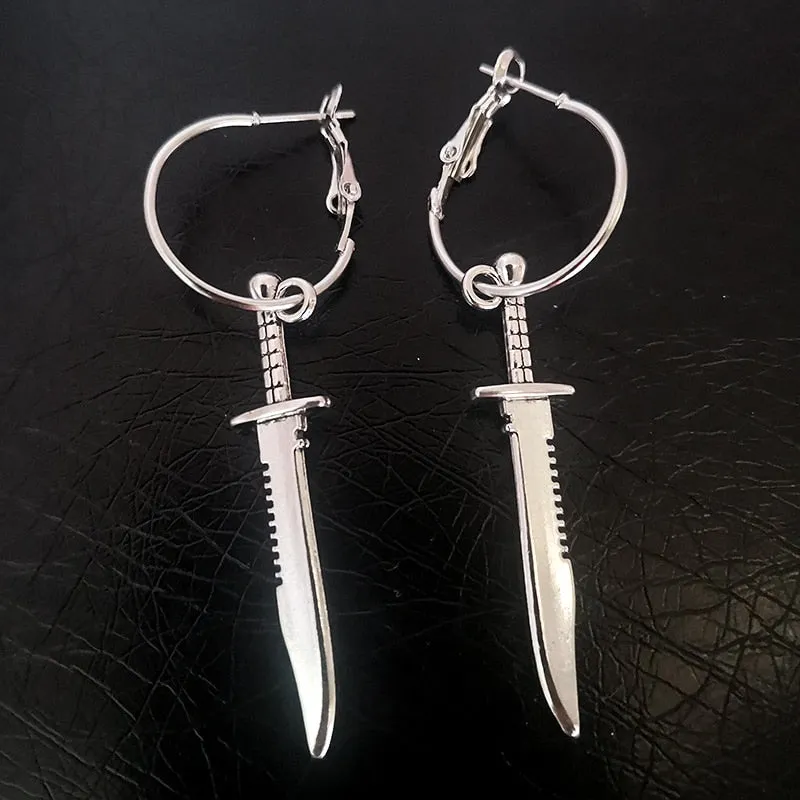 Cross Dangle Drop Earrings