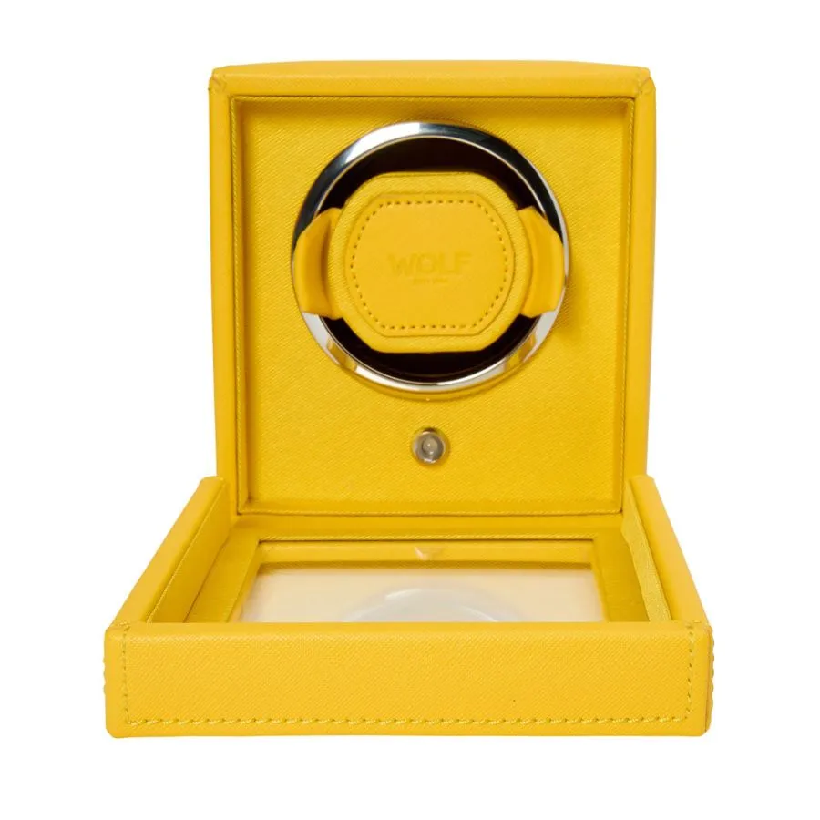 Cub Single Watch Winder With Cover (Yellow)