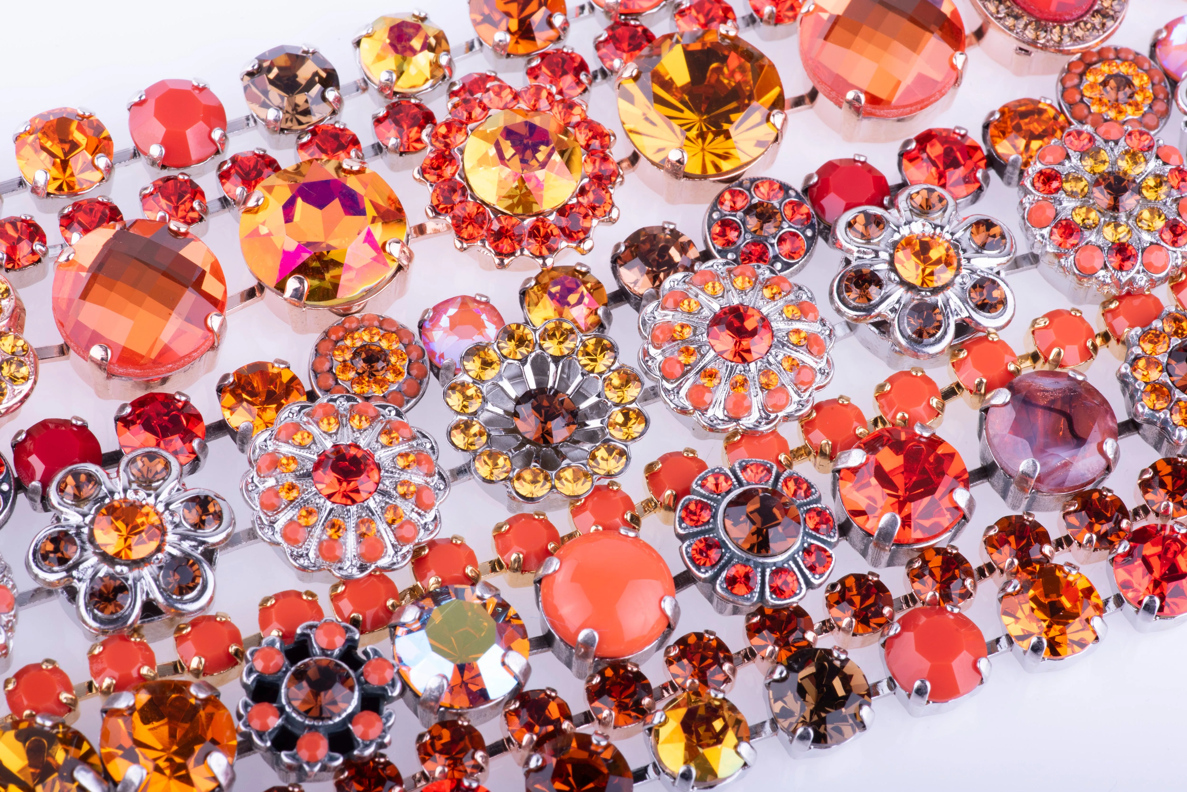 Extra Luxurious Cluster Bracelet in "Pumpkin Spice" *Custom*