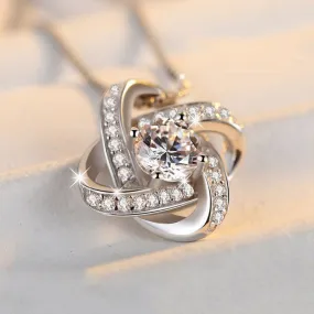 LovelyRLovely 925 Sterling Silver  AAA Zircon Mosaic Necklace & Pendant