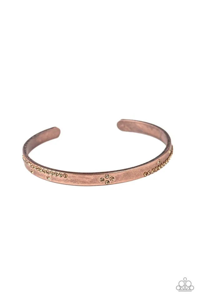 Paparazzi Bracelet ~ Dainty Dazzle - Copper