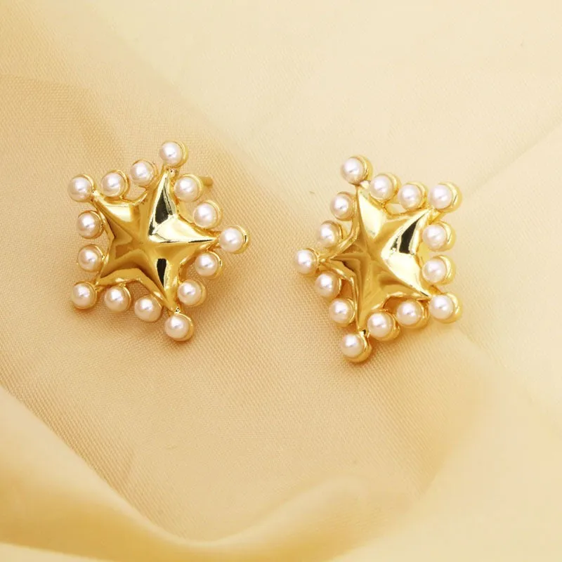 Pre Order:  Pearl Butterfly Love Star Earrings