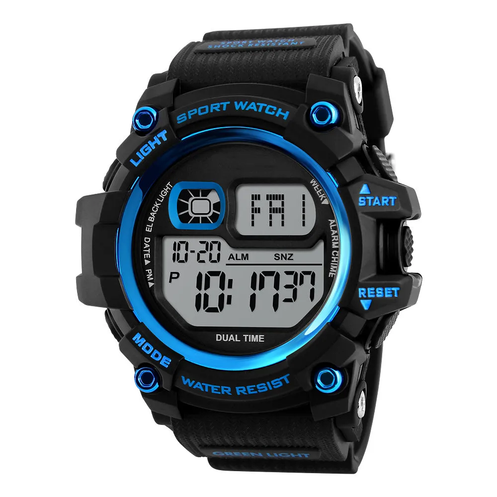Shock Resistant LED Waterproof Wristwatch