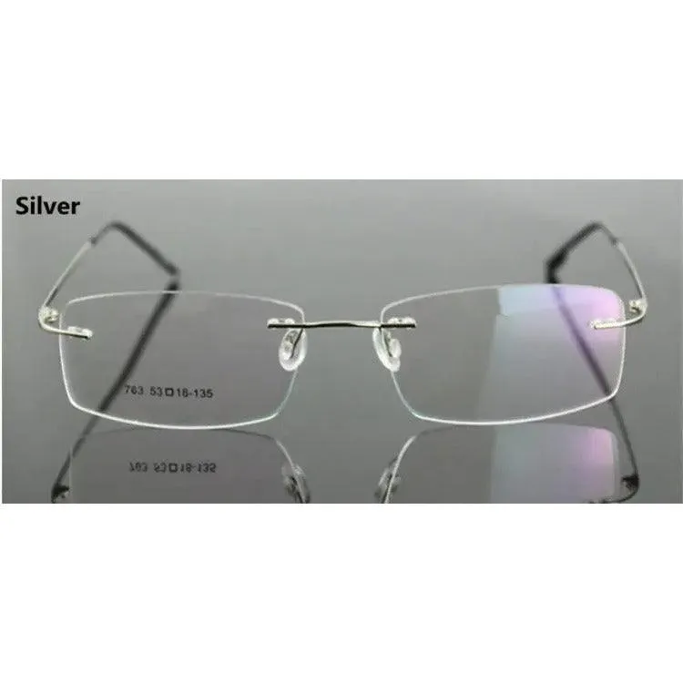 Titanium Alloy Rimless Flexible Hinged Eyeglasses A305
