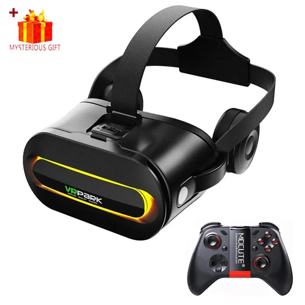Viar 3D Virtual Reality VR Glasses Headset Bluetooth Devices Helmet Lenses Goggles Smart Smartphone Phone Headphones Controllers