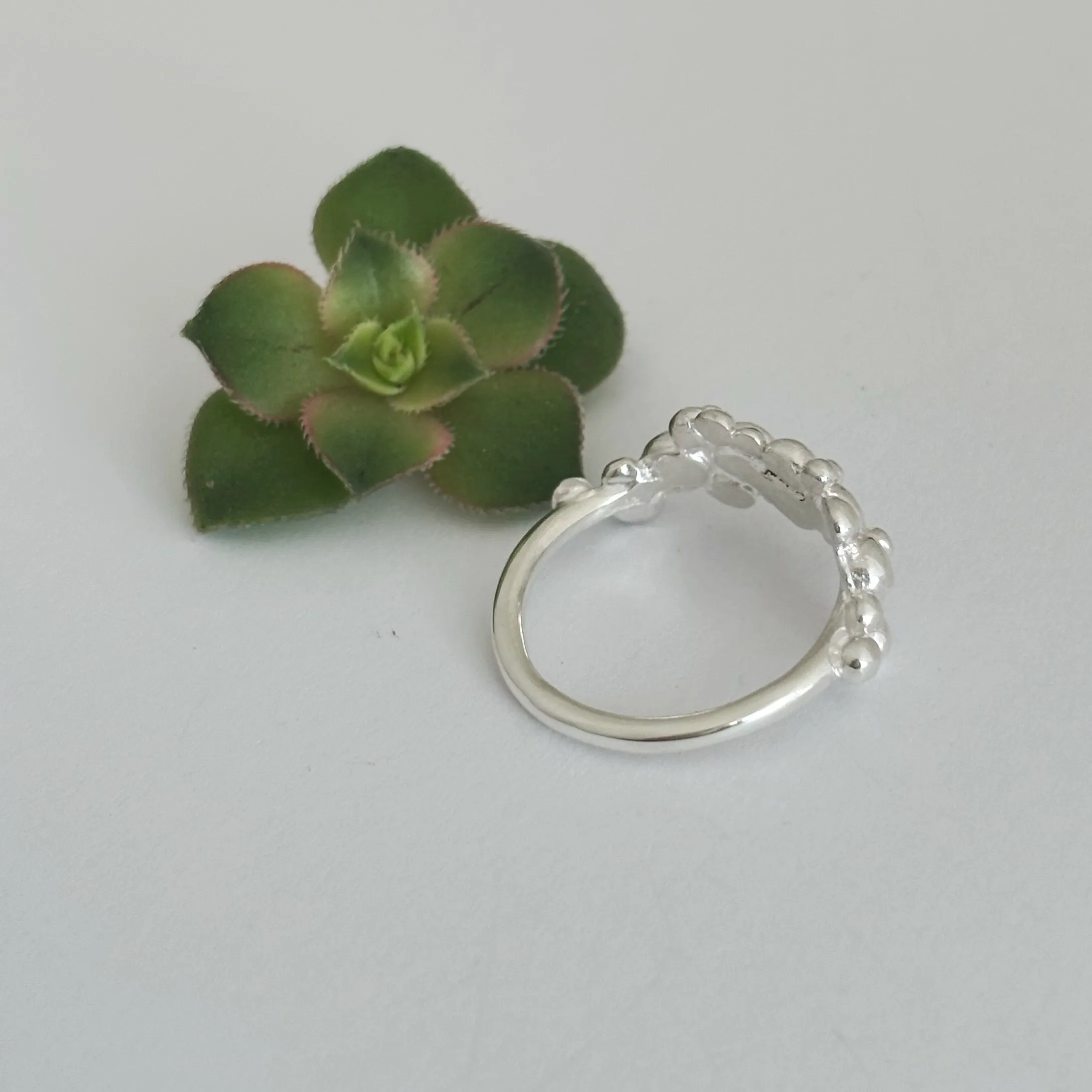 Wrapped Lots of Bubbles Sterling Silver Ring