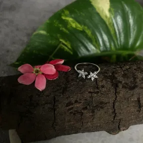 Zircon Flower Toe Ring (single)